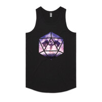 Purple Sky Dragon D20 (womens singlet)